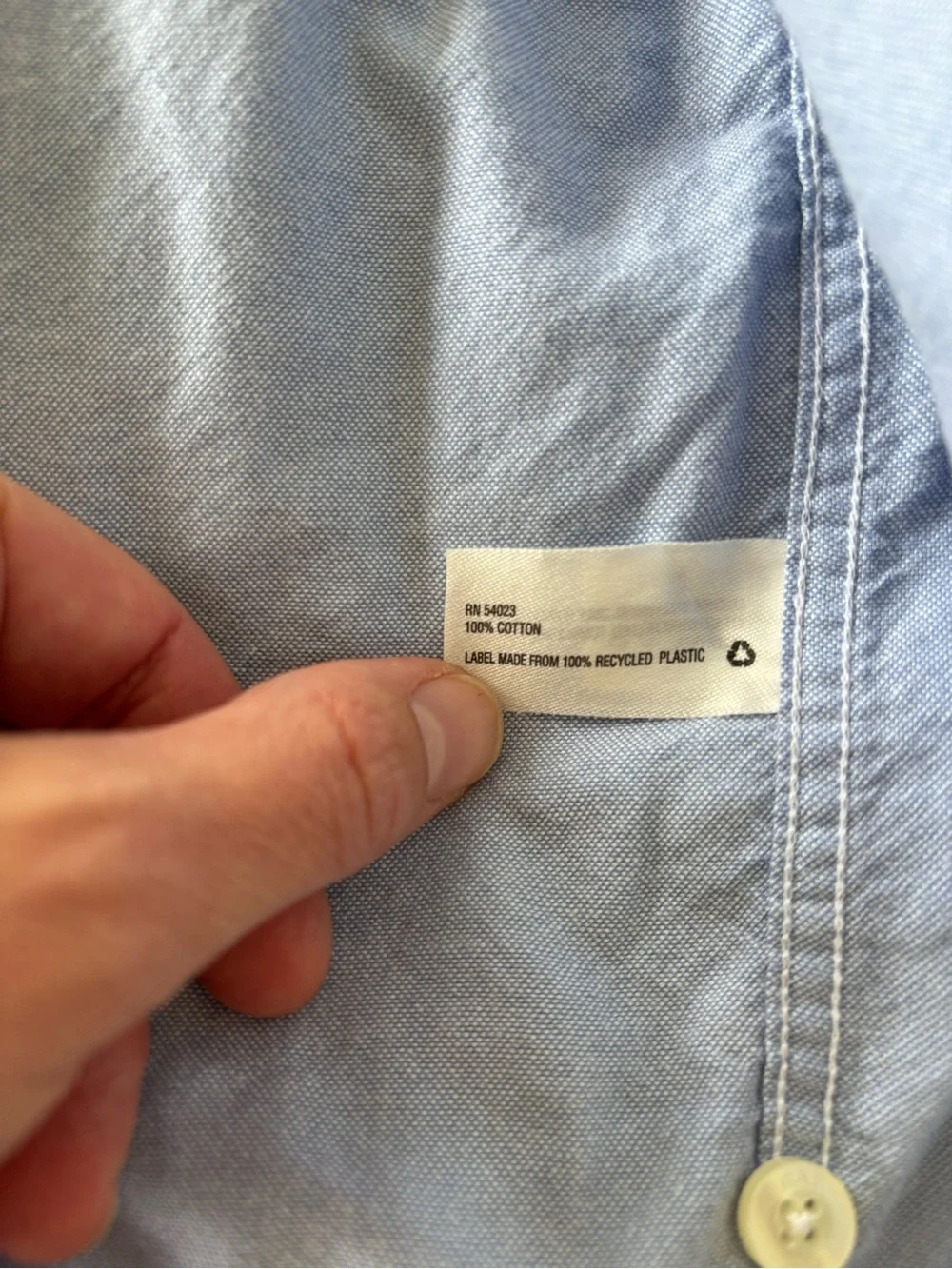 Gap boys small 6/7 Light Blue Long Sleeve Button Down Shirt